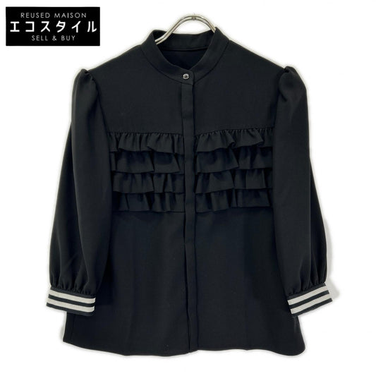 BORDERS at BALCONY ボーダーズアットバルコニー BD2311-3C-06 FRILL GEORGETTE BLOUSE ブラウス トップス