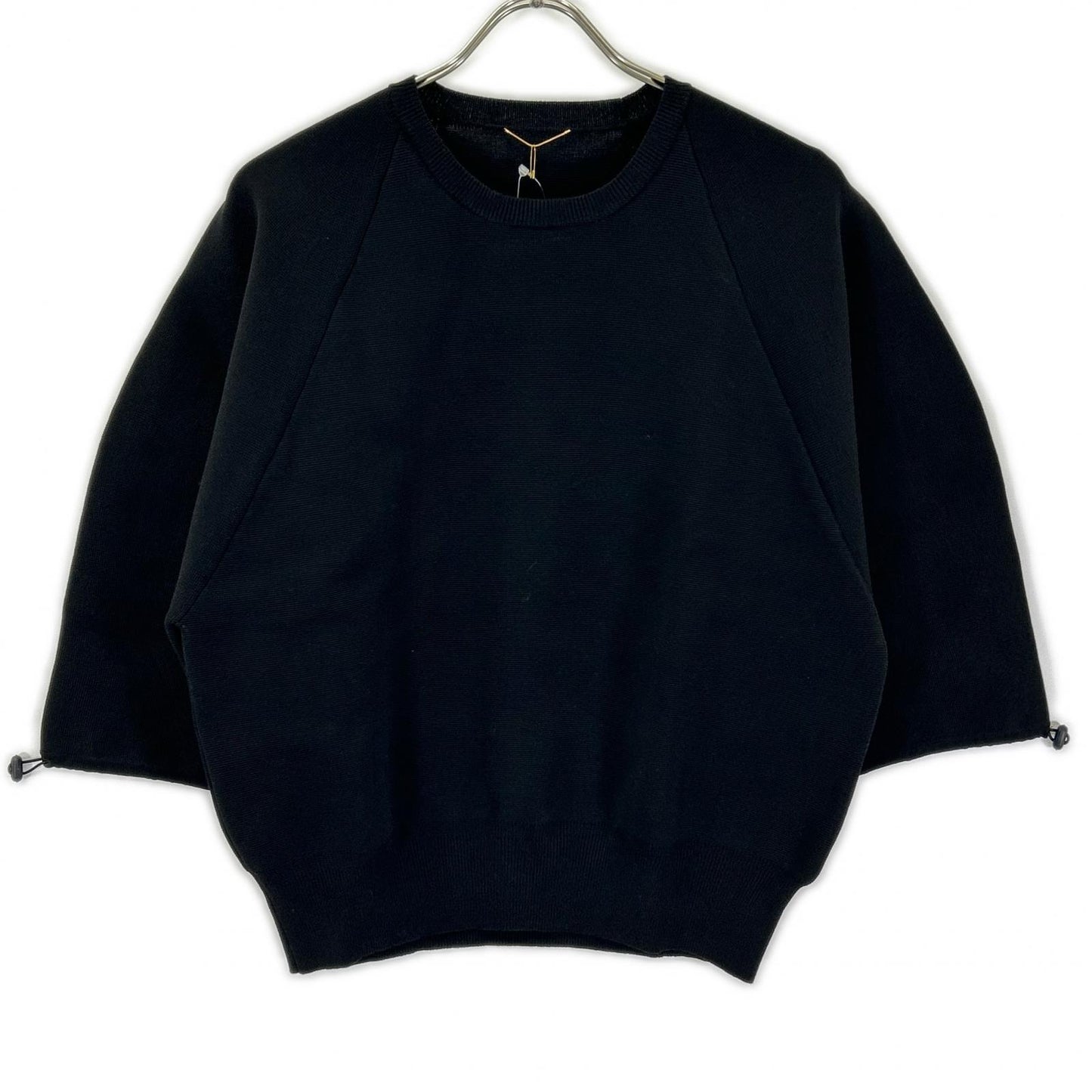 Deuxieme Classe ドゥーズィエムクラス 26-080-560-7130 ブラック 2WAY スリーブ ニット トップス
