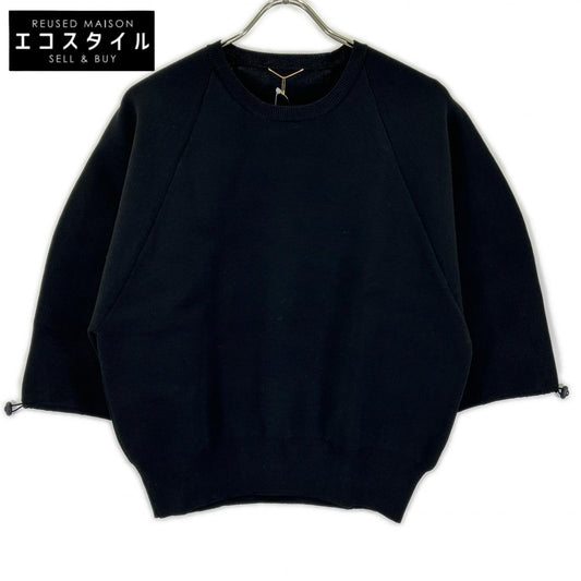Deuxieme Classe ドゥーズィエムクラス 26-080-560-7130 ブラック 2WAY スリーブ ニット トップス