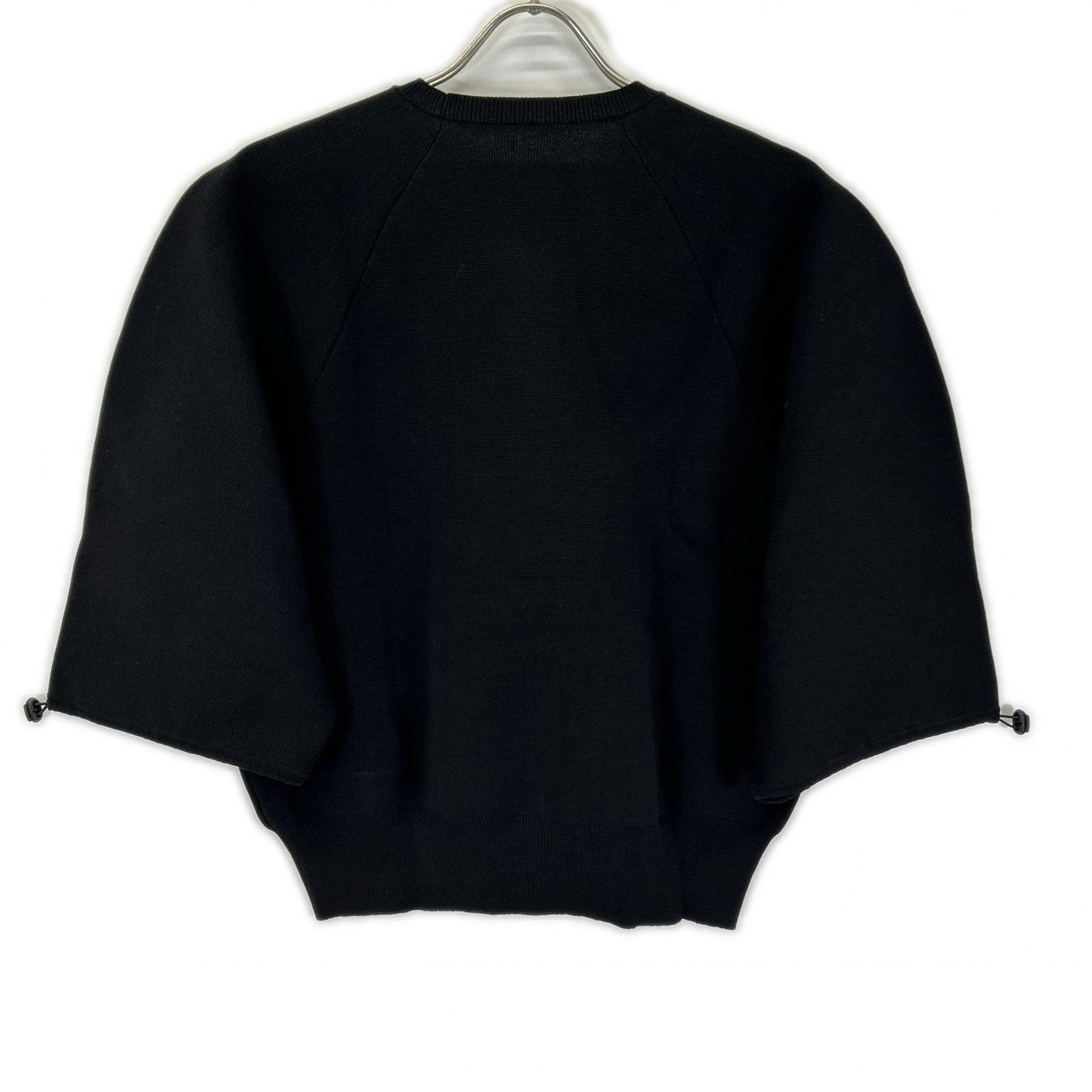 Deuxieme Classe ドゥーズィエムクラス 26-080-560-7130 ブラック 2WAY スリーブ ニット トップス