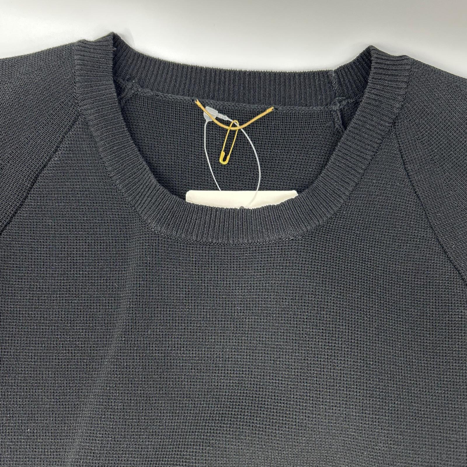 Deuxieme Classe ドゥーズィエムクラス 26-080-560-7130 ブラック 2WAY スリーブ ニット トップス