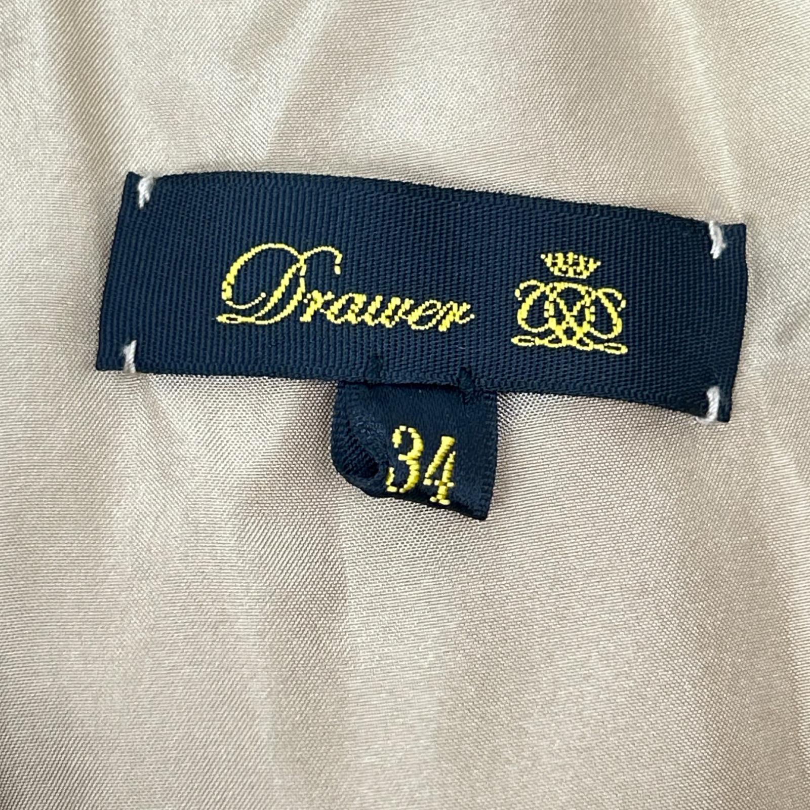 DRAWER ドゥロワー 6514-236-1362 ベージュ サマーウールタックワイドパンツ ボトムス