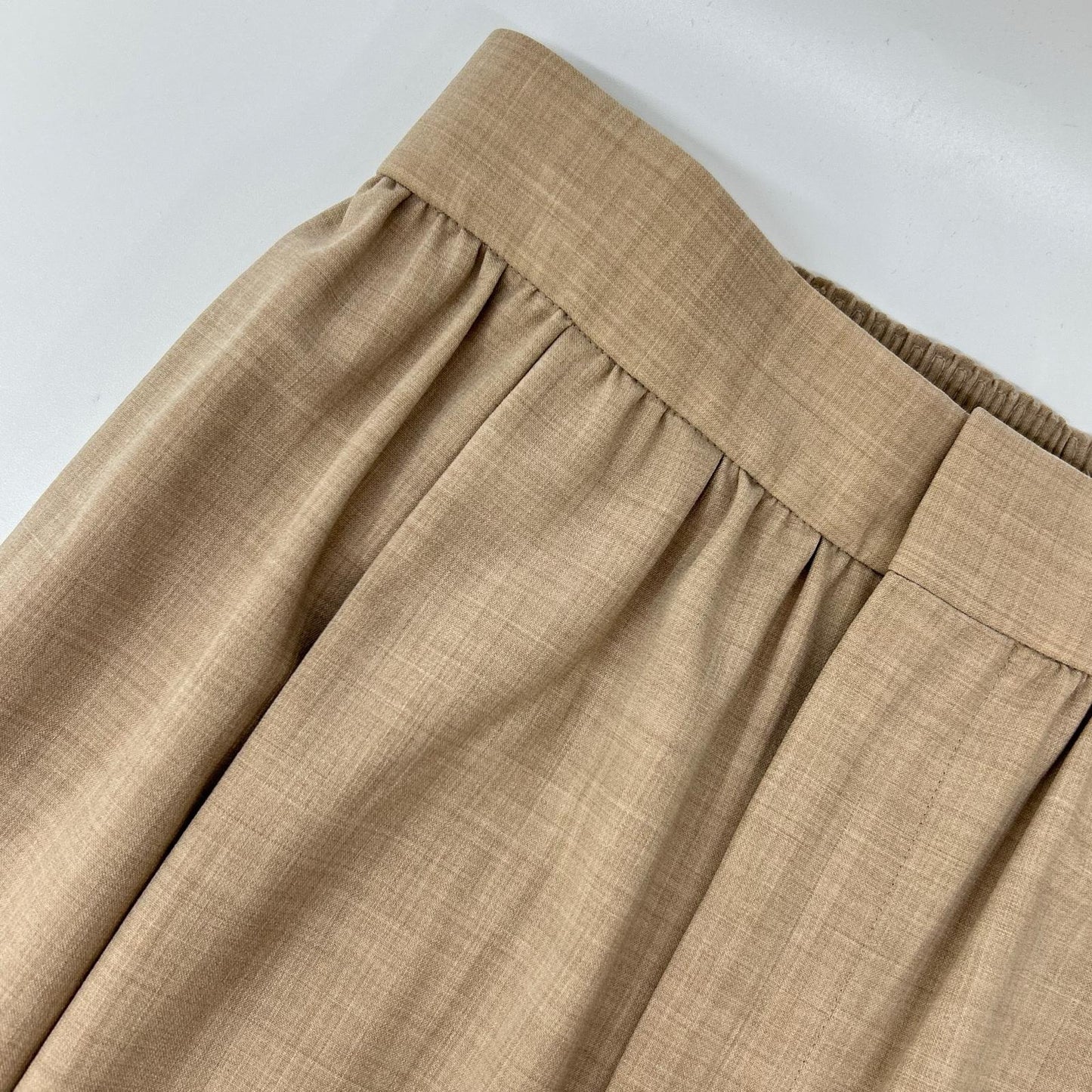 DRAWER ドゥロワー 6514-236-1362 ベージュ サマーウールタックワイドパンツ ボトムス