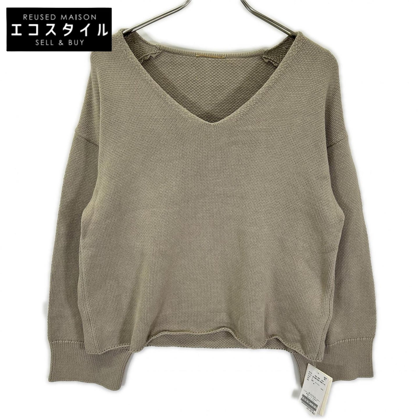MUSE ミューズ 26-080-520-7060 Beauty Vネックサマーニット トップス
