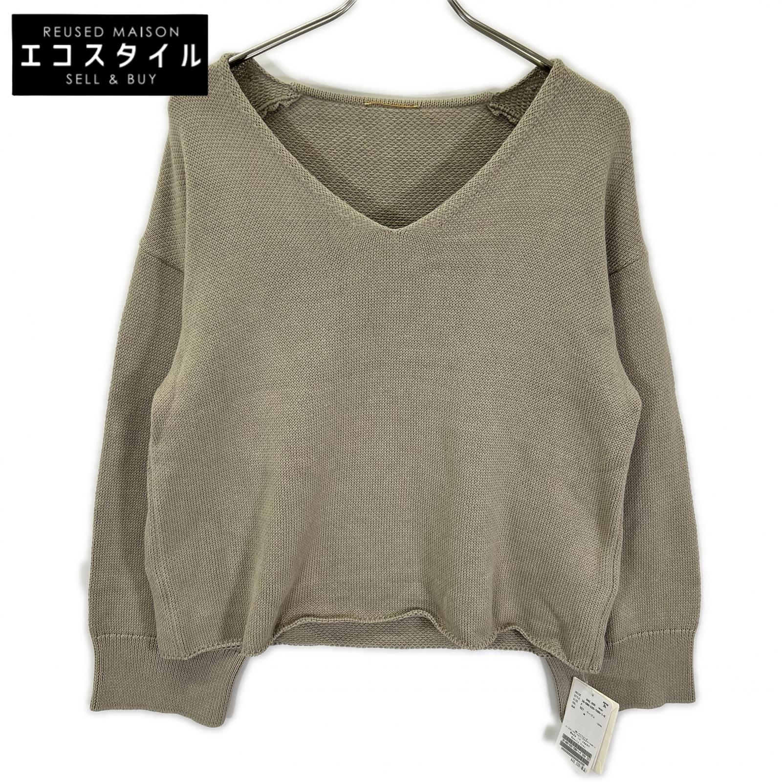 MUSE ミューズ 26-080-520-7060 Beauty Vネックサマーニット トップス