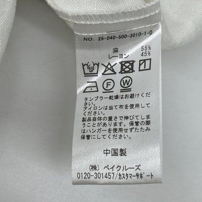 CELERI セルリ 25-040-500-3010 ホワイト リネン スリーブレス ベストワンピース ワンピース