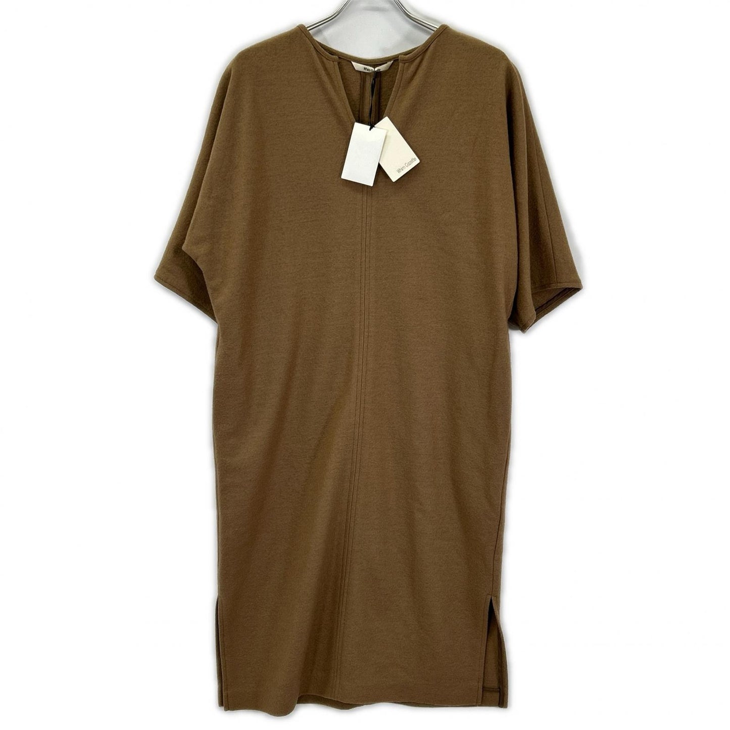 Whim Gazette ウィムガゼット WG17D0093090100 キャメル ウールキーネックワンピース ワンピース