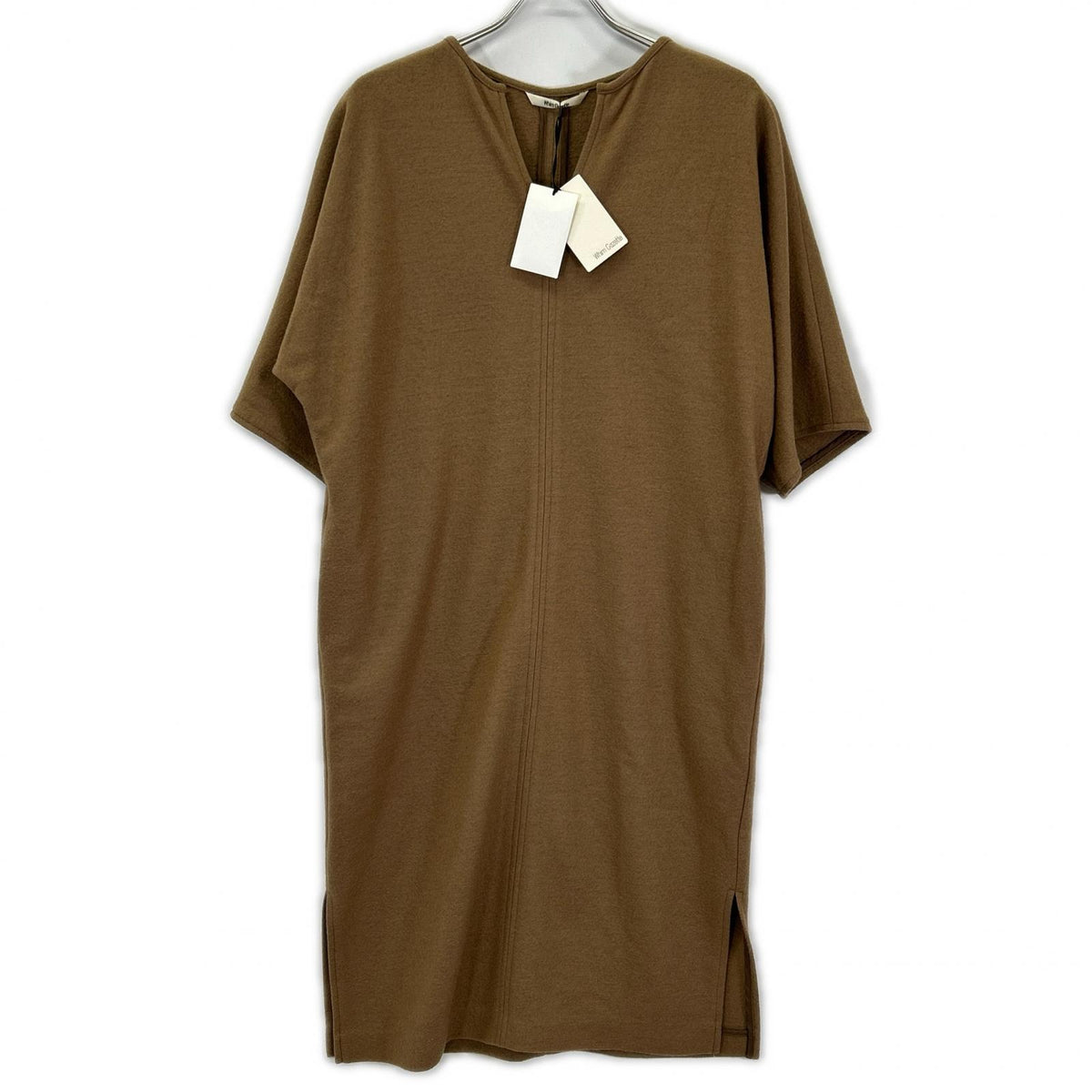 Whim Gazette ウィムガゼット WG17D0093090100 キャメル ウールキーネックワンピース ワンピース