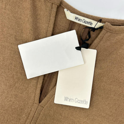 Whim Gazette ウィムガゼット WG17D0093090100 キャメル ウールキーネックワンピース ワンピース