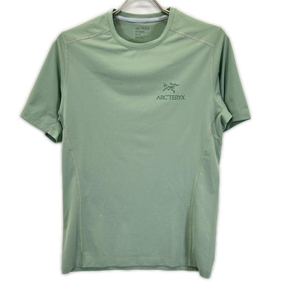 ARC'TERYX アークテリクス MOTUS CREW ARCWORD SS M グリーン バックロゴTシャツ トップス