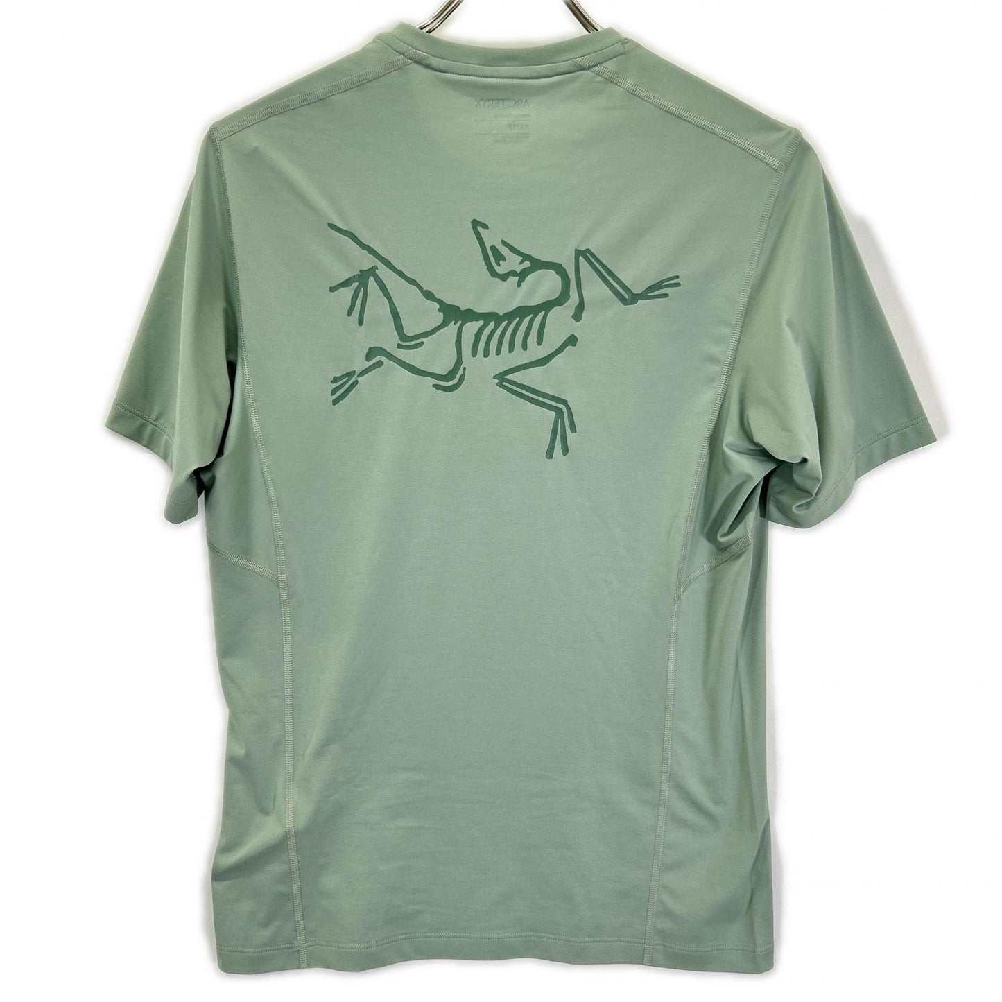 ARC'TERYX アークテリクス MOTUS CREW ARCWORD SS M グリーン バックロゴTシャツ トップス