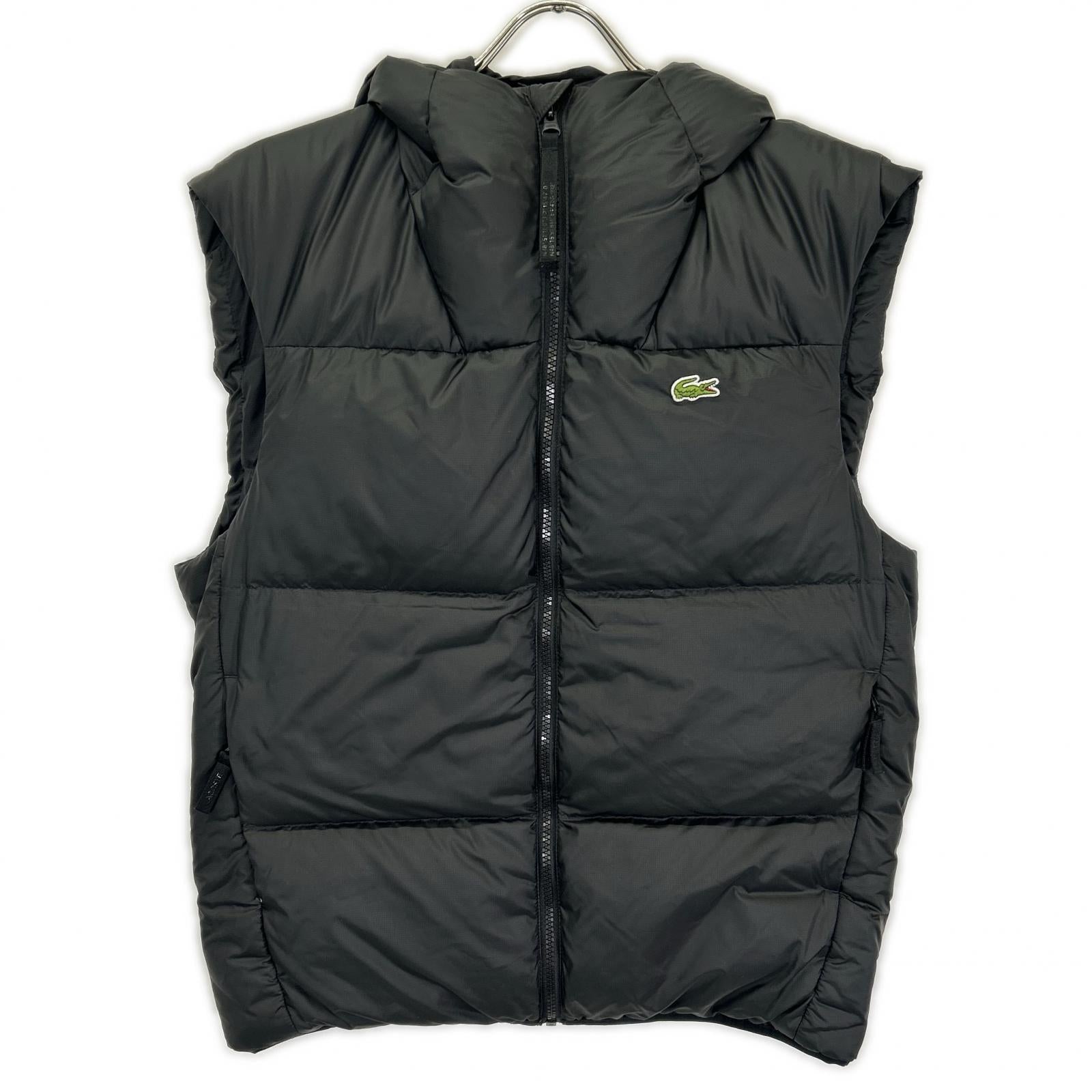 Lacoste ラコステ BH2895 ブラック バックステッチ ダウンベスト ベスト
