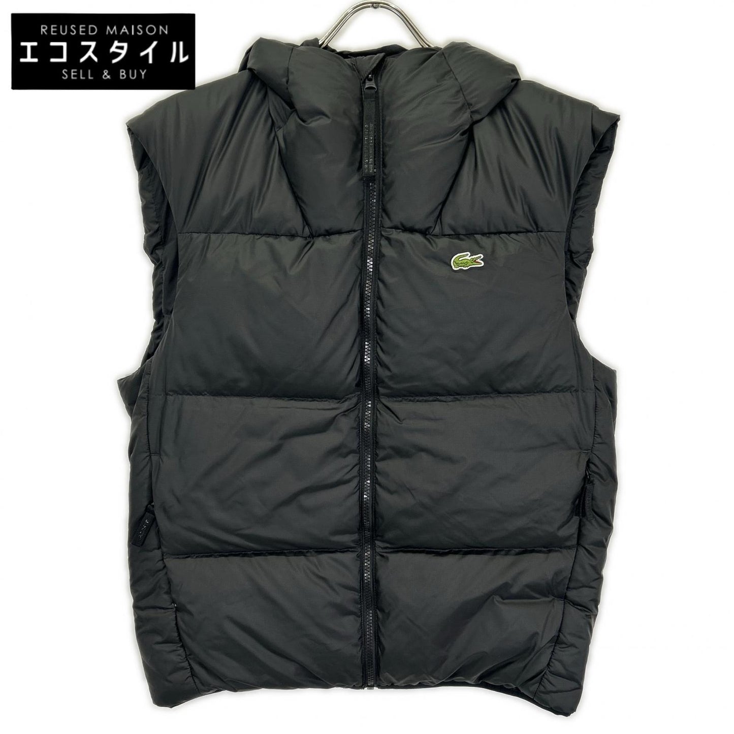 Lacoste ラコステ BH2895 ブラック バックステッチ ダウンベスト ベスト
