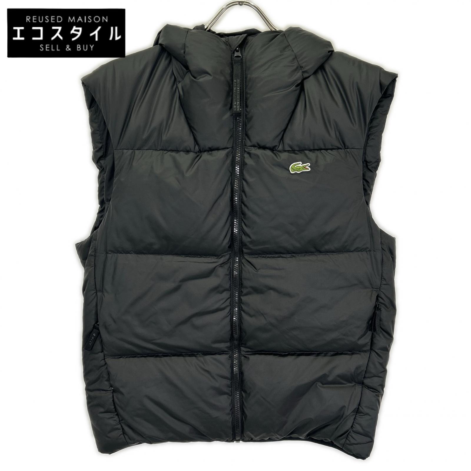 Lacoste ラコステ BH2895 ブラック バックステッチ ダウンベスト ベスト