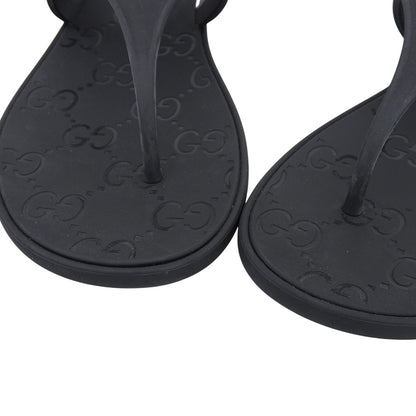 GUCCI グッチ GG ホースビット ラバー サンダル シューズ メンズ ブラック 40 780306 シューズ