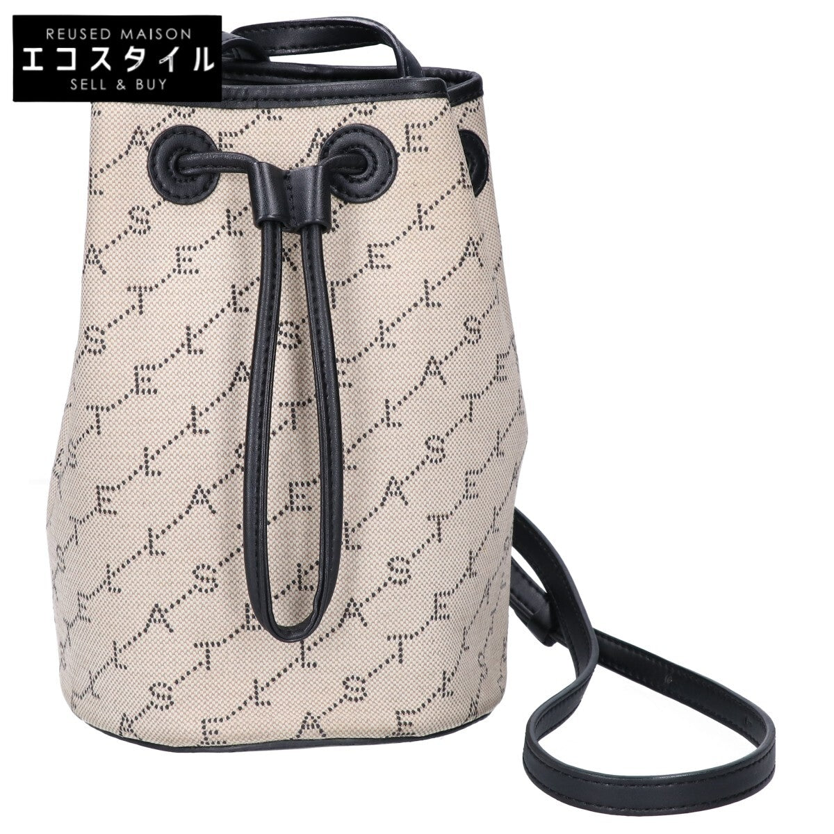 STELLA McCARTNEY ステラマッカートニー 557917 W8437 モノグラムキャンバス/エコレザー バケット ショルダーバッグ
