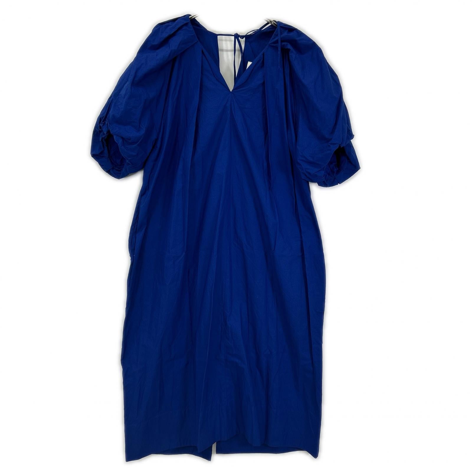 SAYAKADAVIS サヤカデイヴィス SIDR-301-OCP Tucked Dress ブルー コクーン マキシワンピース ワンピース