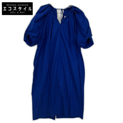 SAYAKADAVIS サヤカデイヴィス SIDR-301-OCP Tucked Dress ブルー コクーン マキシワンピース ワンピース