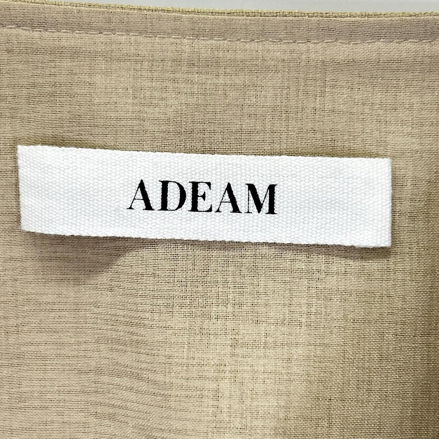ADEAM アディアム 36995 Vネック ベージュ フレアスリーブ チュニック ワンピース ワンピース