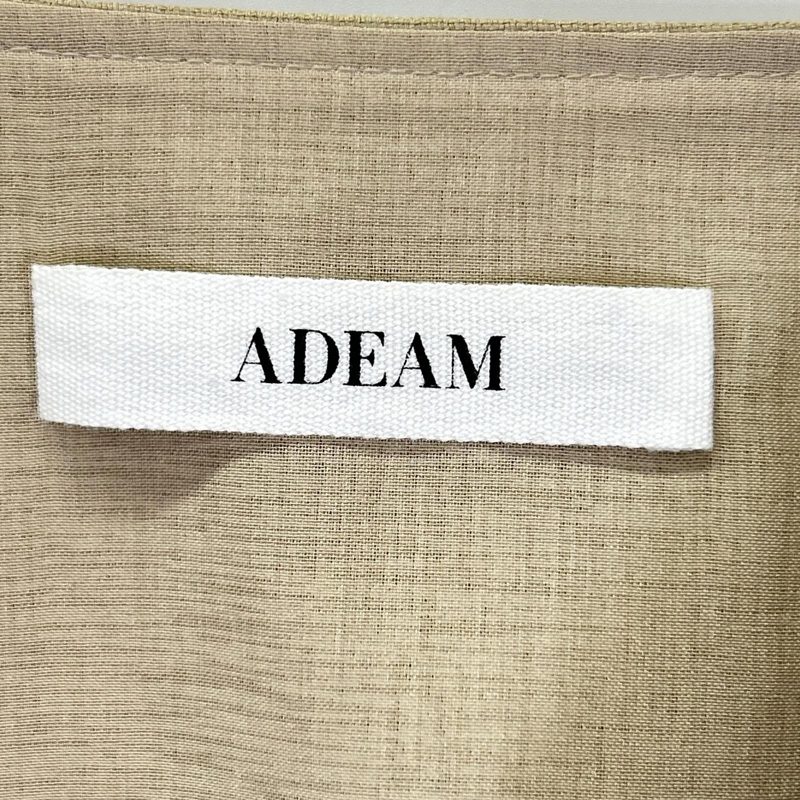 ADEAM アディアム 36995 Vネック ベージュ フレアスリーブ チュニック ワンピース ワンピース