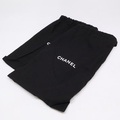 CHANEL シャネル 【美品】G45428 ココマーク レザー アンクルストラップ トング サンダル シューズ