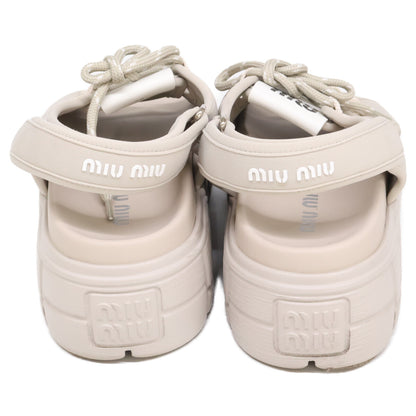 MIUMIU ミュウミュウ 【美品】5X418E レースアップ チャンキー ネオプレンサンダル シューズ