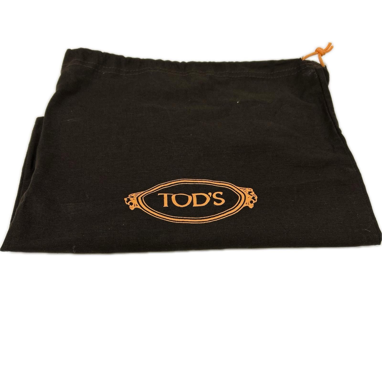 TOD'S トッズ ブラウン スエードレザー コインローファー シューズ