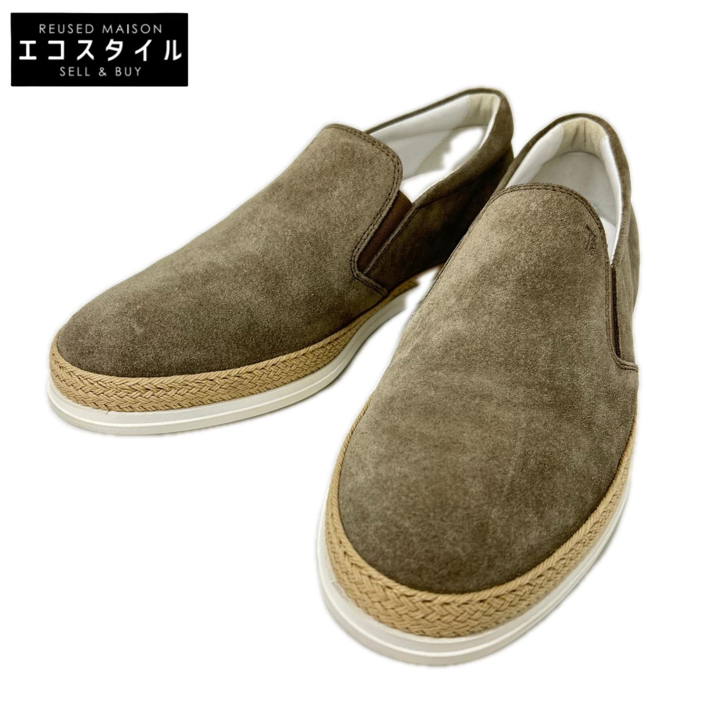 TOD'S トッズ パネル スエードレザースリッポンシューズ シューズ