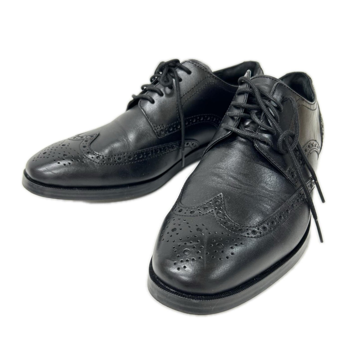COLE HAAN コールハーン C23793 ブラック ウイングチップ セミブローグシューズ シューズ