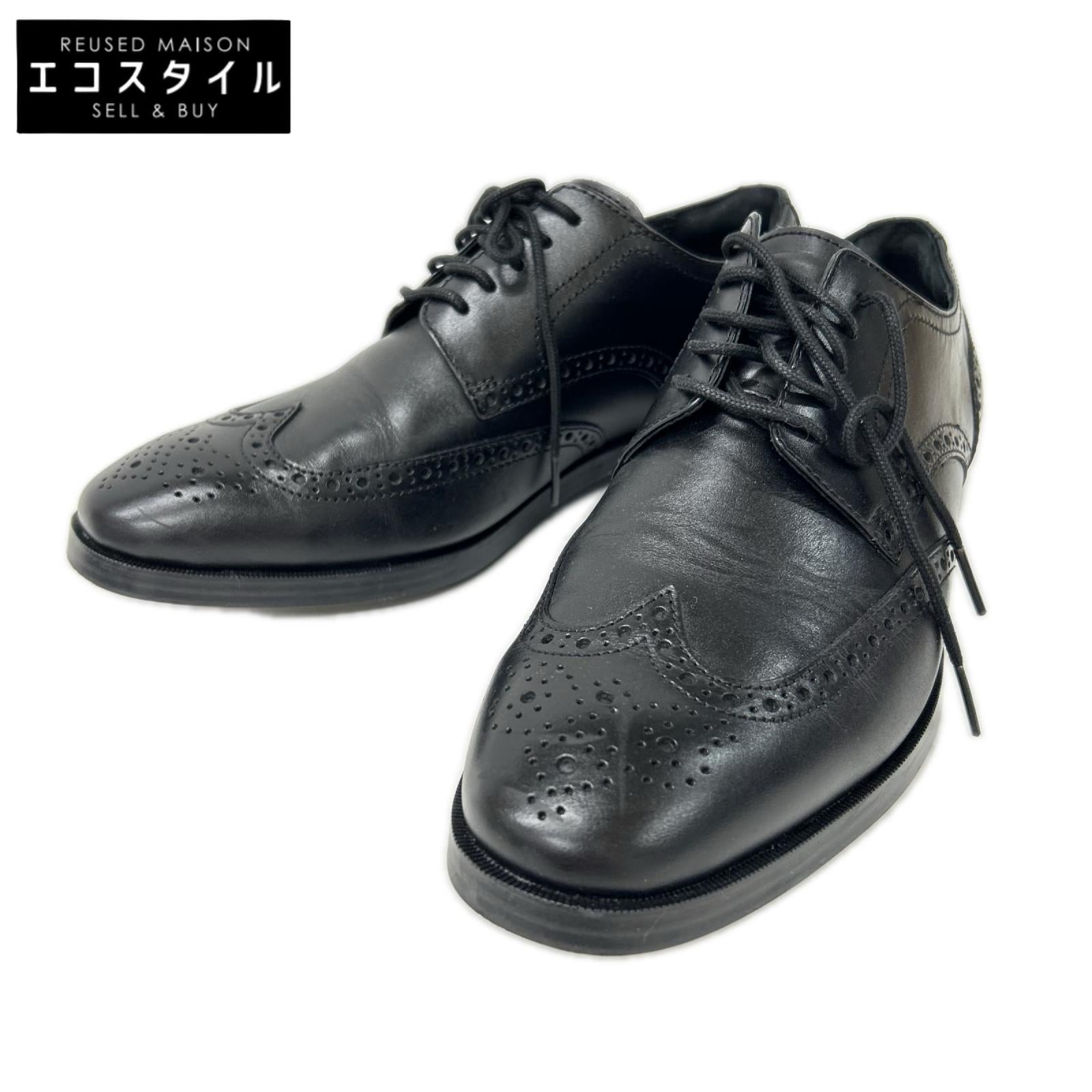 COLE HAAN コールハーン C23793 ブラック ウイングチップ セミブローグシューズ シューズ