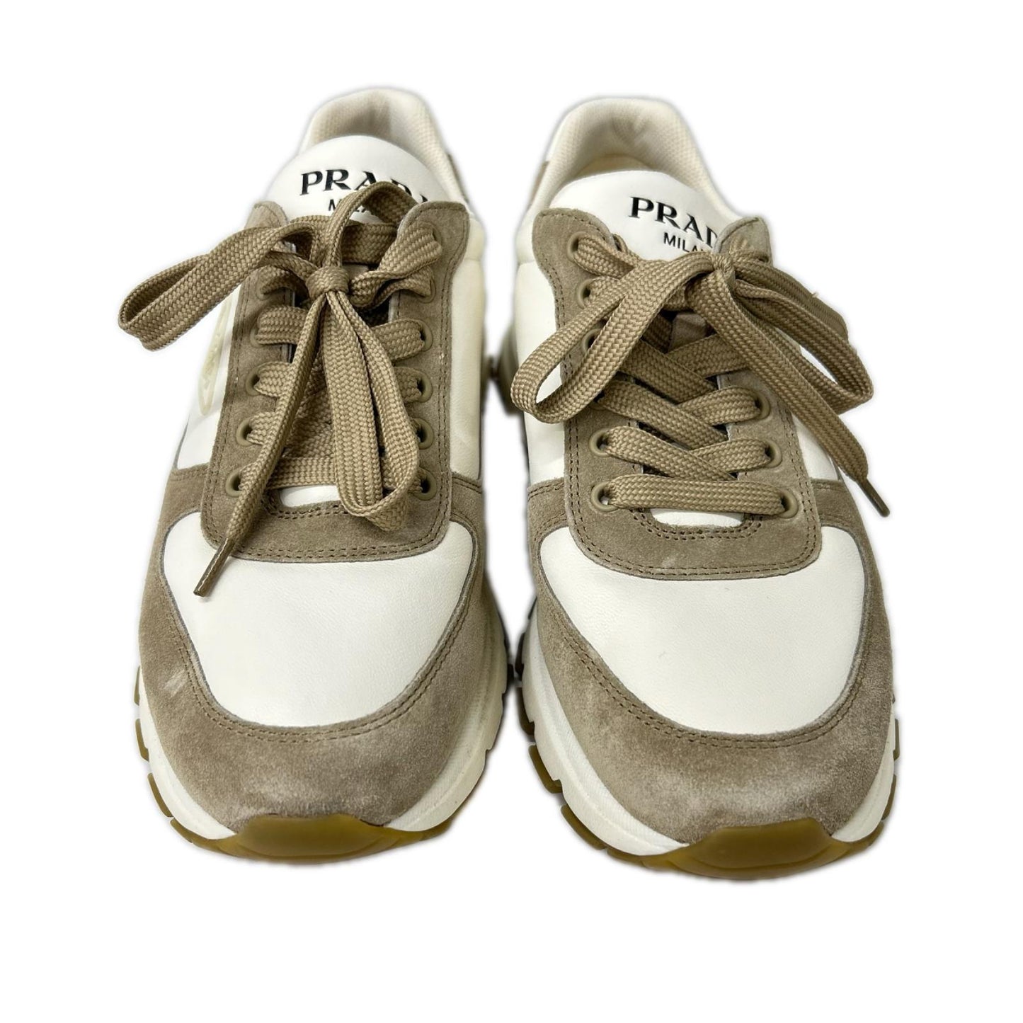 PRADA プラダ 2EG 483 トライアングルロゴ レザースニーカー シューズ