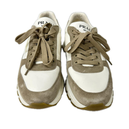 PRADA プラダ 2EG 483 トライアングルロゴ レザースニーカー シューズ