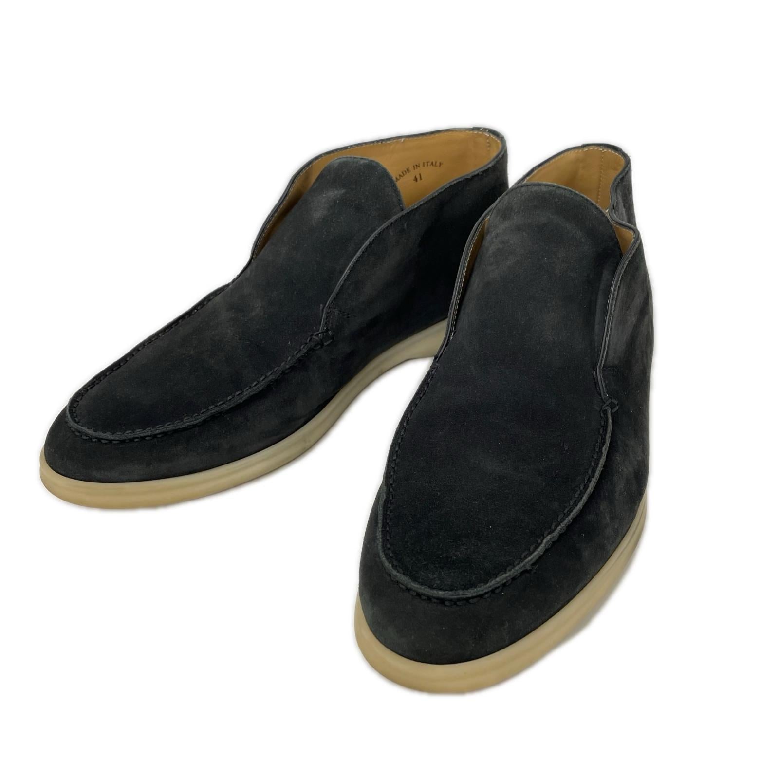 Loro Piana ロロピアーナ M53621 オープンウォーク スエード アンクルブーツ シューズ