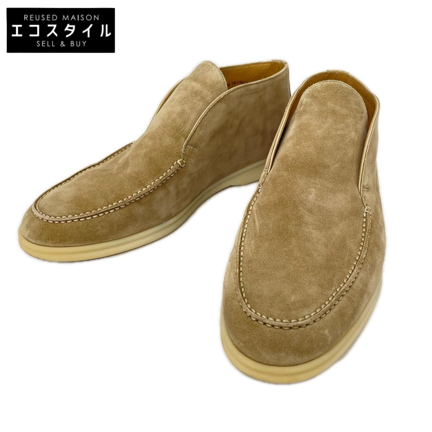 Loro Piana ロロピアーナ M53621 オープンウォーク スエード アンクルブーツ シューズ