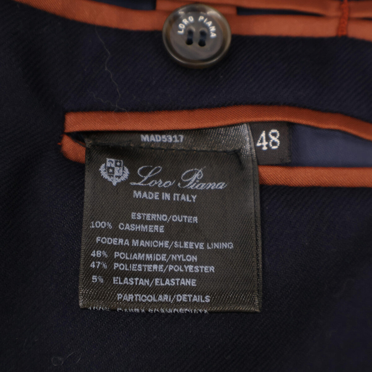 Loro Piana ロロピアーナ 【美品/国内正規】FAF6214 カシミヤ レインシステム 段返り3Bテーラードジャケット ジャケット