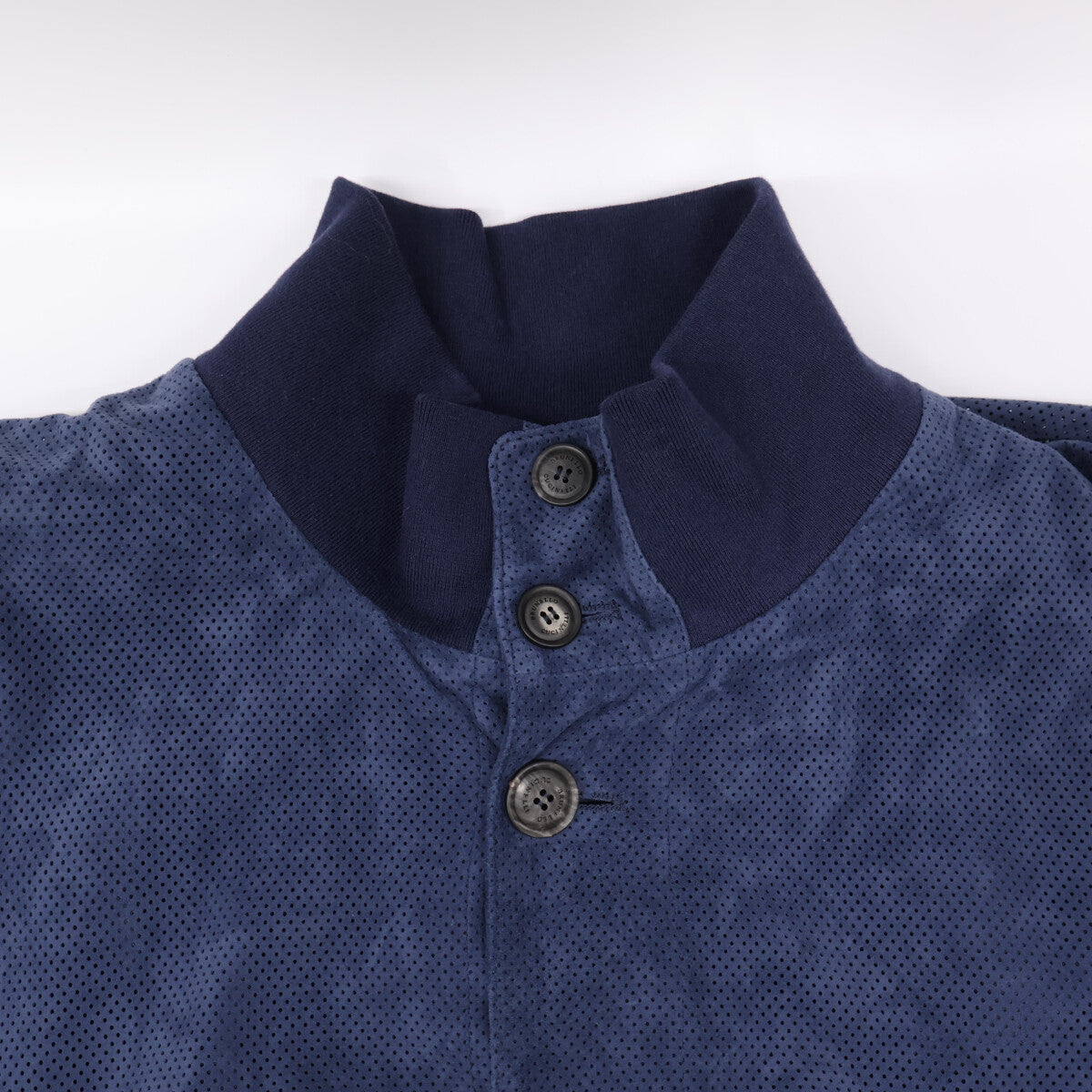 BRUNELLO CUCINELLI ブルネロクチネリ 【新品同様/国内正規】M0PCF1929 パンチングスムースレザー スタンドカラーブルゾン ジャケット