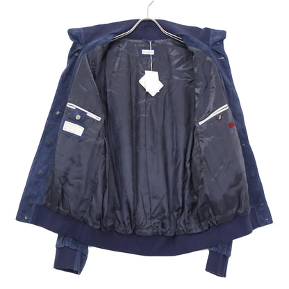 BRUNELLO CUCINELLI ブルネロクチネリ 【新品同様/国内正規】M0PCF1929 パンチングスムースレザー スタンドカラーブルゾン ジャケット