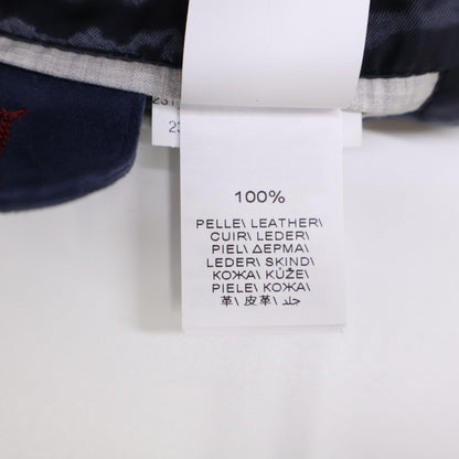 BRUNELLO CUCINELLI ブルネロクチネリ 【新品同様/国内正規】M0PCF1929 パンチングスムースレザー スタンドカラーブルゾン ジャケット