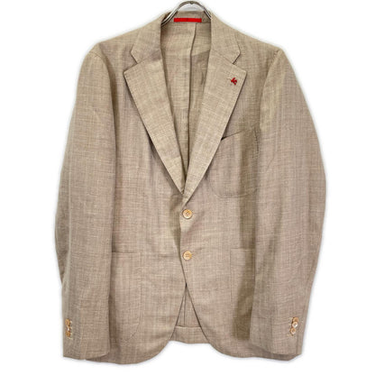 ISAIA イザイア PR41 04965 02770 ベージュ ウール×シルク×リネン ジャケット ジャケット