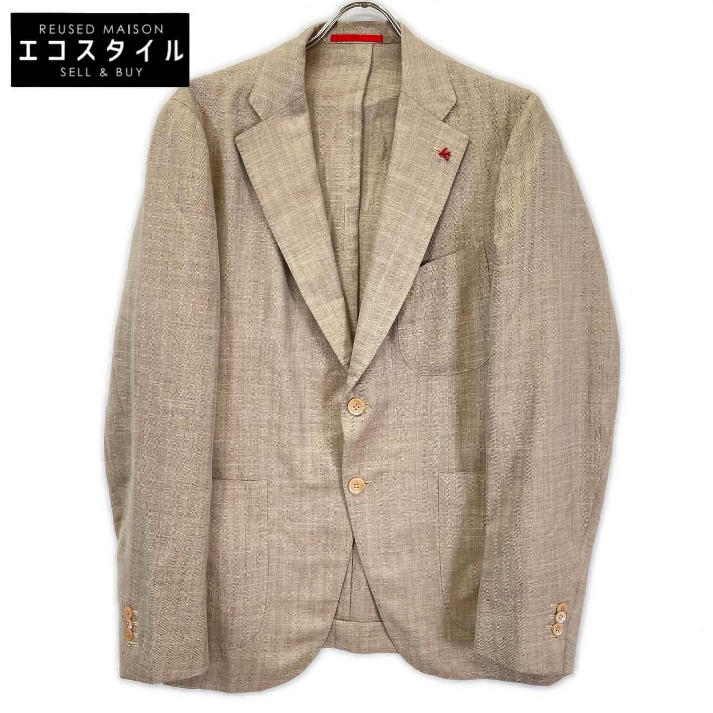 ISAIA イザイア PR41 04965 02770 ベージュ ウール×シルク×リネン ジャケット ジャケット
