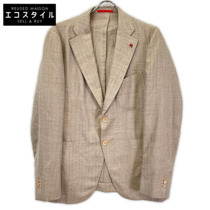 ISAIA イザイア PR41 04965 02770 ベージュ ウール×シルク×リネン ジャケット ジャケット