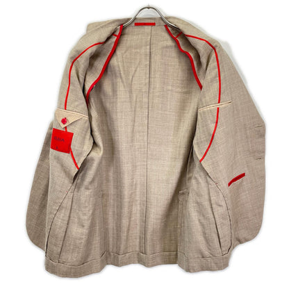 ISAIA イザイア PR41 04965 02770 ベージュ ウール×シルク×リネン ジャケット ジャケット