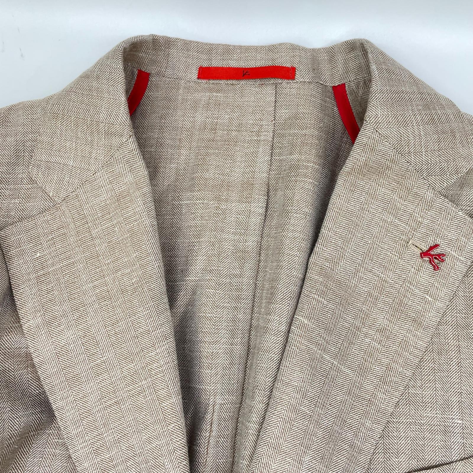 ISAIA イザイア PR41 04965 02770 ベージュ ウール×シルク×リネン ジャケット ジャケット