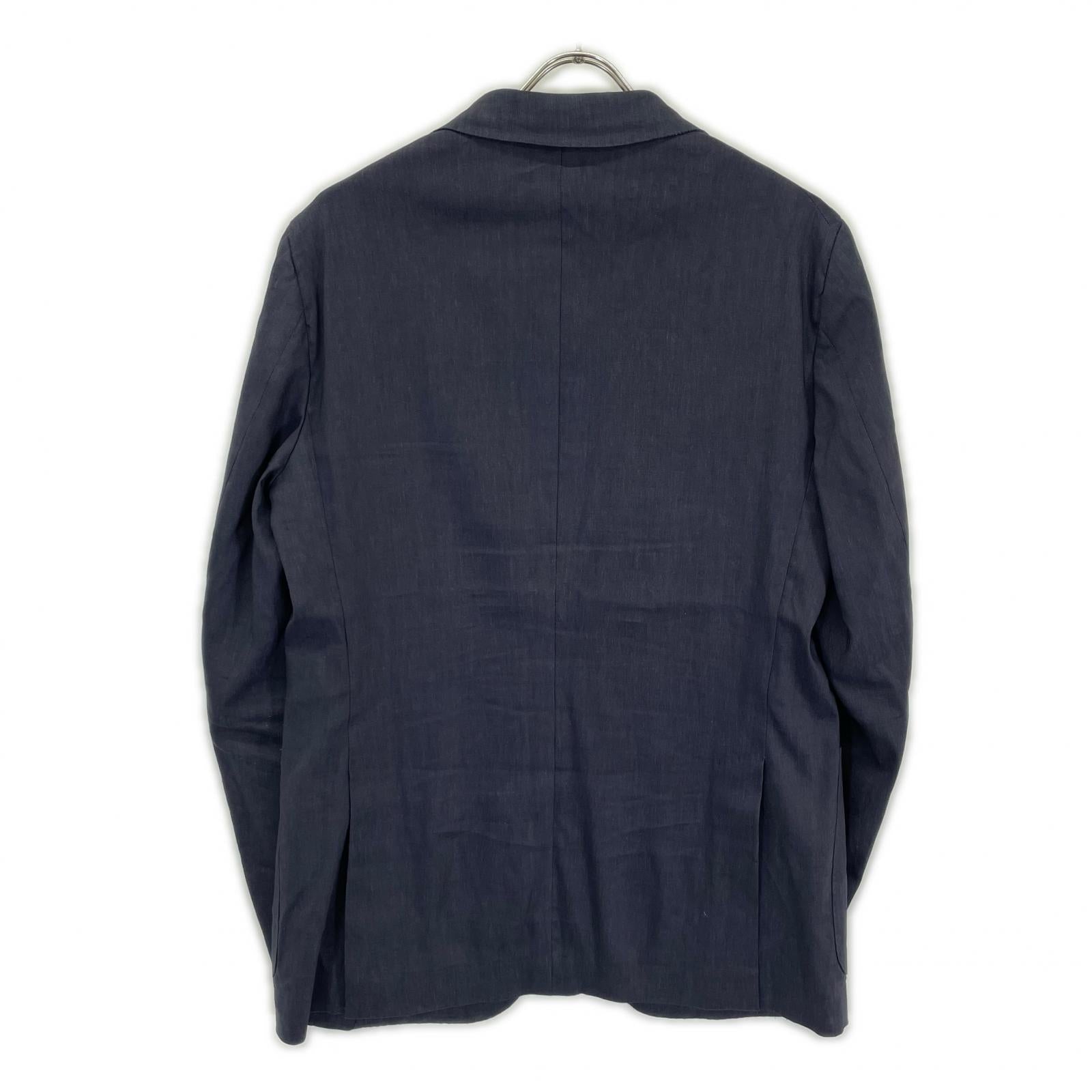ISAIA イザイア PR41 06649 03523 ネイビー ウールリネン シングルジャケット ジャケット