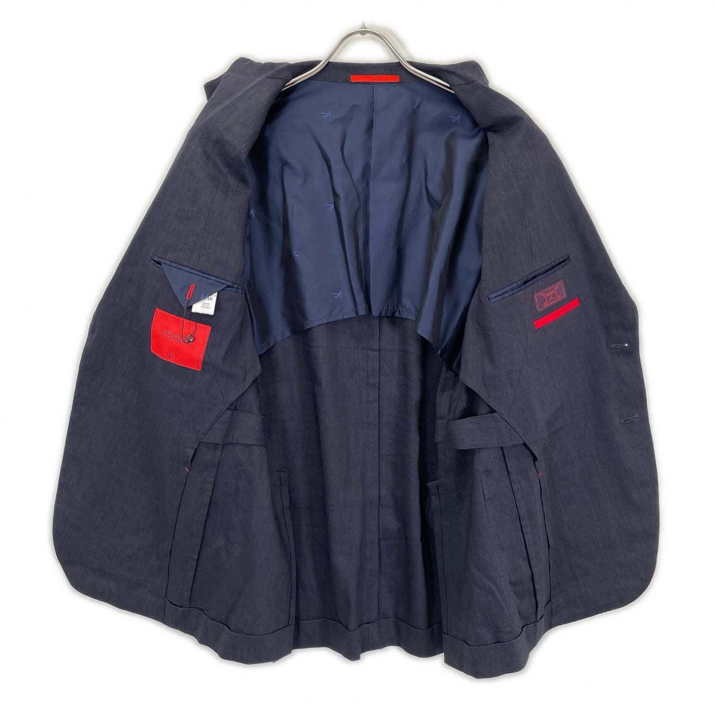 ISAIA イザイア PR41 06649 03523 ネイビー ウールリネン シングルジャケット ジャケット