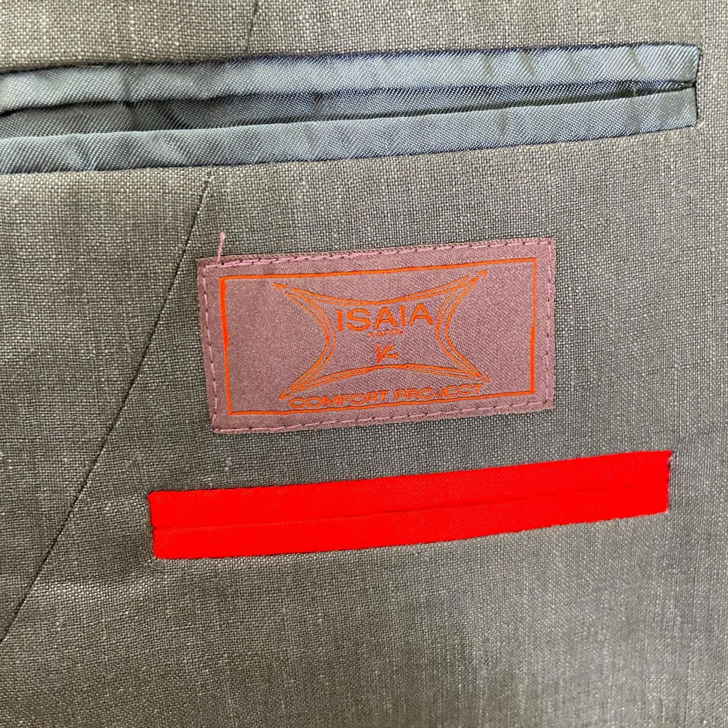 ISAIA イザイア PR41 06649 03523 ネイビー ウールリネン シングルジャケット ジャケット