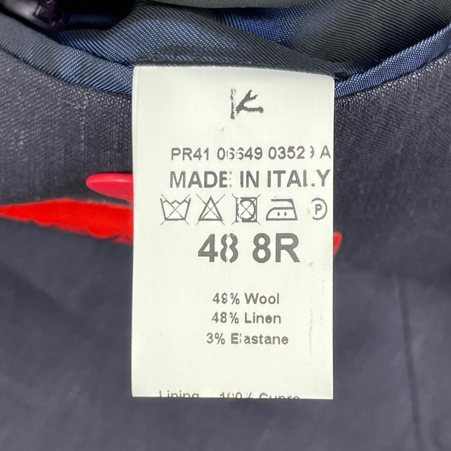 ISAIA イザイア PR41 06649 03523 ネイビー ウールリネン シングルジャケット ジャケット