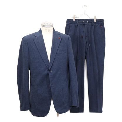 ISAIA イザイア 【美品/国内正規】PR41 06612 03556 コットン 2Bシングル カジュアルスーツ スーツ セットアップ