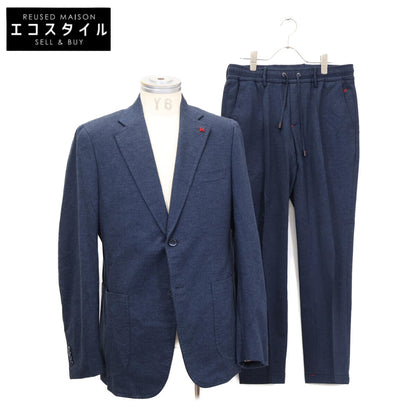 ISAIA イザイア 【美品/国内正規】PR41 06612 03556 コットン 2Bシングル カジュアルスーツ スーツ セットアップ