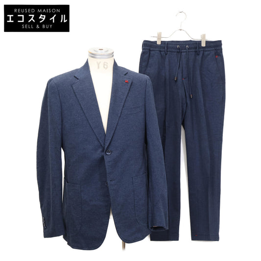 ISAIA イザイア 【美品/国内正規】PR41 06612 03556 コットン 2Bシングル カジュアルスーツ スーツ セットアップ